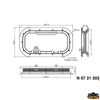 Low profile hatch 191x367 mm - Acrylic thickness 8 mm - External dimensions X mm 191 - External dimensions Y mm367 [N0731347]