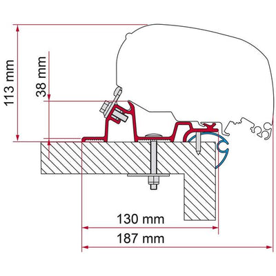 Fiamma Adapter Caravan Standard 500 (98655Z184)