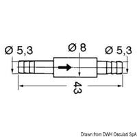 Check valve f. windshieldwiper