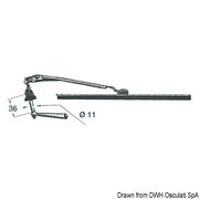 Hand-operated winshield wiper 280 mm