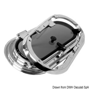 BOMAR Flagship oval portlight AISI316 438 x 210 mm