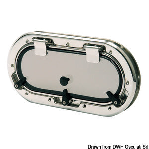 BOMAR Flagship oval portlight AISI316 400 x 200 mm