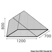 Flyscreen mesh for outdoor hatches 700 x 1200 mm