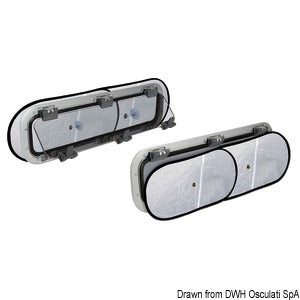 Blind w/ flyscreen 230x490mm single 230x700double