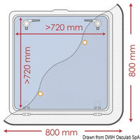 Fly screen 800 x 800 mm