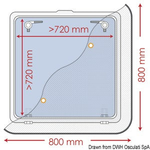 Fly screen 800 x 800 mm