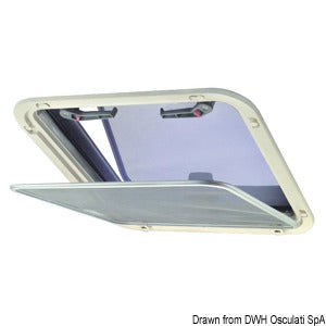 LEWMAR trimming ring + flyscreen hatch 44