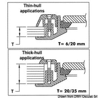 BOMAR Flagship elliptical hatch 209 x 468 mm