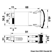 Switch for 1 windshield wiper 4 A