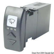 Switch for 2 windshield wipers 4 A