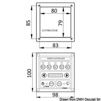 Smart control panel for 2 windshield wipers