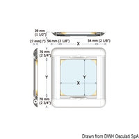 Oceanair roller blind and flyscreen for Lewmar 20
