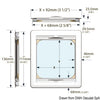 Oceanair roller blind and flyscreen for Lewmar 44 built-in