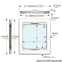 OCEANAIR SkyScreen Roller Recessed f.Bomar N1139