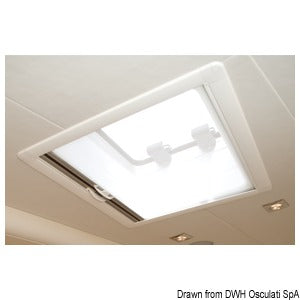 Oceanair roller blind and flyscreen for Lewmar 10 built-in