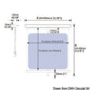 Oceanair roller blind 720 x 320 mm White roller hardware