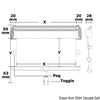 Oceanair Hatch Shade roller blind 679 x 700 W