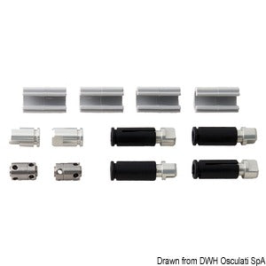 Hinge kit f. LEWMAR Low Profile