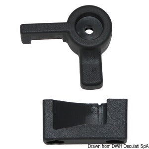 Left locking lever for LEWMAR portlights from 1982 to 1998
