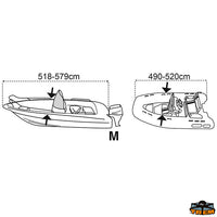 Boat cover Covy Line size aquajet 300-360 cm - Size AQUAJET - Boat length 300-360 cm - Dinghy length cm - - Boat/inflatable boat width 220 cm [O2222360]