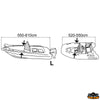 Boat cover Covy Line size tender 240-300 cm - 210D Silver colour - Size TENDER - Boat length cm - - Dinghy length 240-300 [O2224300]