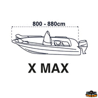 Boat cover Covy Line size aquajet 300-360 cm - 210D Silver colour - Size AQUAJET - Boat length 300-360 cm - Dinghy length cm- [O2236300]