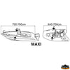 Boat cover Covy Lux size maxi 700-780 cm - MAXI size - Boat length 700-780 cm - Dinghy length 640-700 cm - Boat/inflatable boat width 330-380 cm [O4270780]