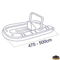 Boat cover Covy Rib  800/830 - Dinghy size - Length 800/830 cm - Dinghy size - Width 280 cm - Tarpaulin size - Length 950 cm [O3280830]