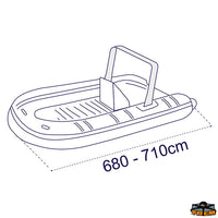 Boat cover Covy Rib  680/710 - Dinghy size - Length 680/710 cm - Dinghy size - Width 280 cm - Tarpaulin size - Length 840 cm [O3268710]