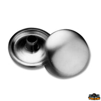 Stainless steel press buttons - Male model w/screw for bulkhead internal Ø mm 10 - external Ø mm 17 [N5810004]