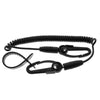 Scotty 130 Safety Leash c/w Flexcoil, Black