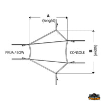 Bow extension for T-TOP - A mt 2,00 - B mt 2,75 [O2979200]