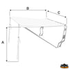 Bimini top for roll-bar 120x205 mm - White colour - A cm 120 - B 205 cm - C cm145 - Ø mm								

								25/22 - Package dimensions 31x9x122 cm [O2812145]