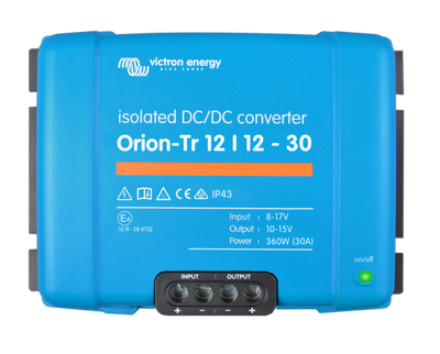 Victron Orion Isolated DC-DC converter. 12v input, 12v output. 360W.