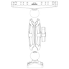 Scotty 2.25" Ball System 8" Arms