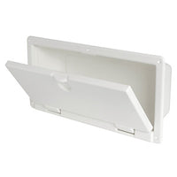 Peak white polished ABS 540 x 244 x 116 mm
