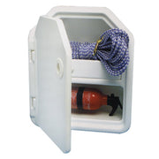 Twin-compartment locker designed for wall mounting