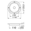 Inspection hatch AISI 316 passage 95 mm