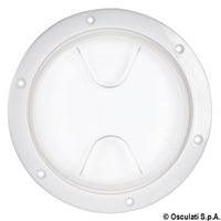Inspection hatch screw lock transparent 152 mm