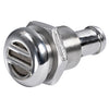 Mirror polished AISI 316 stainless steel fuel vent, fitted with anti-flood system