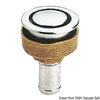 Fuel vent chromed brass elbow straight 20 mm