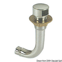 Fuel vent chromed brass elbow 90° right 16 mm