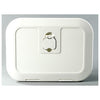 White locker w/lid 280 x 180 mm B-front