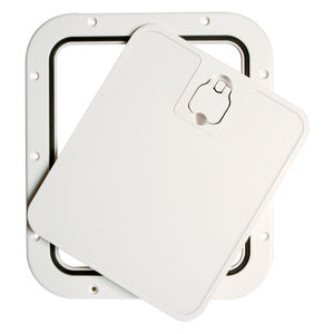White inspection hatch removable lid 305 x 355mm