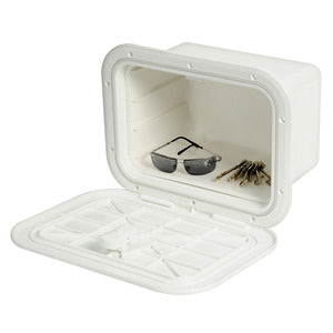 White locker w/lid 280 x 180 mm B-front