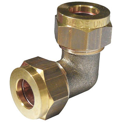 AG Gas Equal Elbow Coupling (3/8