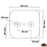 Rear light right-left - Description DX-SX - Position / stop / direction / license plate light function [O1003550]