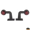 led light size white-red 90°-90° - Complete kit with 2 red right/left + 2 white right/left - Volts 12-24 - Description 90° side marker light [O1024028]