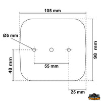 Led light position - stop - direction - numberplate light - Complete kit with 1 light 4 functions - Volts 12 [O1012004]