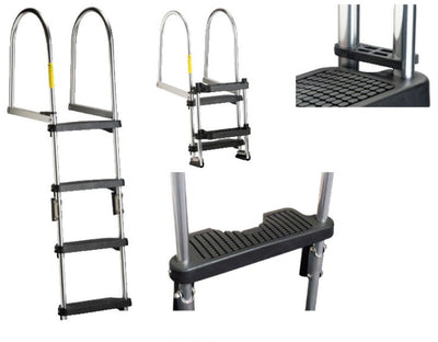 Garelick 2-4 Premium Folding Pontoon Ladder